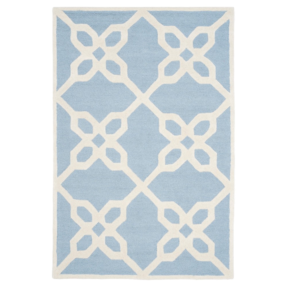 4'X6' Shapes Area Rug Blue/Ivory - Safavieh