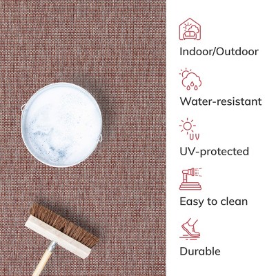 Coral Breeze 9' x 12' Synthetic Rectangular Easy-Care Outdoor Rug