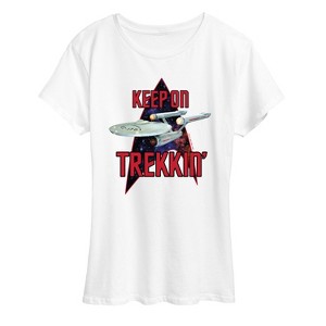 Women's - Star Trek - Keep On Trekkin Short Sleeve Graphic T-Shirt - 1 of 4