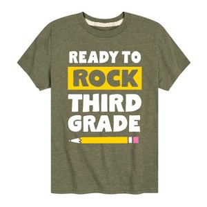 Boys' - Instant Message - Ready to Rock Third Grade Short Sleeve Graphic T-Shirt - 1 of 4