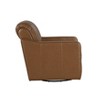 CAVINAS Chenille Swivel Accent Chair with Curved Backrest and Back Pillow,Modern Upholstered Living Room Chairs,Reading Chairs for Living Room - 3 of 4