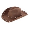 CTM Women's Western Ball Studded Trim Cowboy Hat - 2 of 4