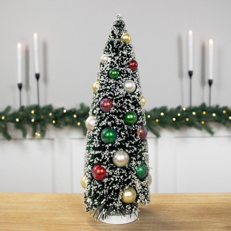 Northlight 15" Green Frosted Sisal Pine Artificial Christmas Tabletop Tree, 2 of 7