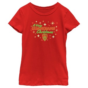 Girl's Guardians of the Galaxy Holiday Special A Very Guardians Christmas T-Shirt - 1 of 4
