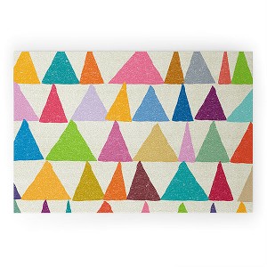 Nick Nelson Analogous Shapes In Bloom Looped Vinyl Welcome Mat - Society6 - 1 of 4