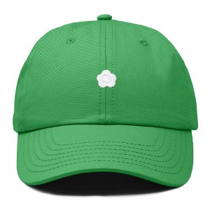 Dalix Lil Flower Embroidered Cotton Cap Outdoor Dad Hat Womens - 1 of 4
