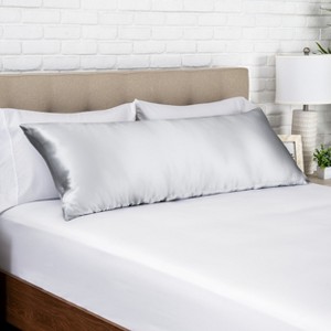 1 Pc 100% Mulberry Silk Pillowcase for Hair and Skin, 19 Momme Silk - Bare Home - 1 of 4