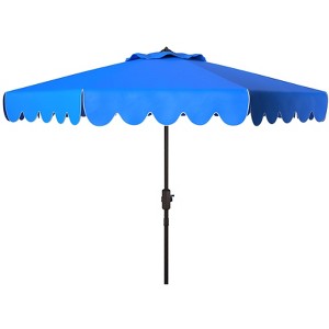 Venice Single Scallop 9Ft Crank Push Button Tilt Umbrella - PAT8010 - Safavieh - 1 of 4