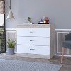 NicBex 3 Drawers Dresser for Bedroom,Chest of Drawers with White Metal Handle,Modern Freestanding Dresser,Storage Dressers for Bedroom - 2 of 4