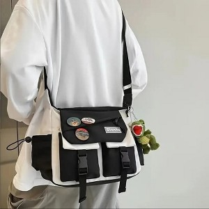 Paaaawaters Versatile Crossbody Messenger Bag Backpack Large Capacity Aesthetic Cute Casual Travel Daypacks - 1 of 4