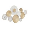 Metal Plate Radial Wall Decor Gold - CosmoLiving by Cosmopolitan: Abstract Iron Sculpture, Indoor Display - 4 of 4
