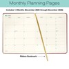 2026 Textured Cover Weekly Monthly Planner, 8"x10": 14 Months (Nov 2025-Dec 2026) / 2026 Calendar / 2026  Organizer (Brown) - 4 of 4