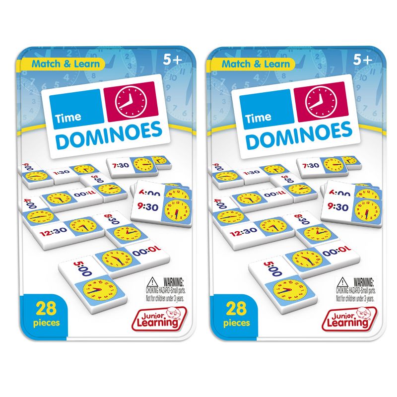 Junior Learning Time Dominoes, 2 Sets, 1 of 4