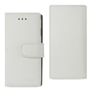 Reiko iPhone X/iPhone XS Genuine Leather Wallet Case with RFID Card Protection in Ivory - 1 of 4