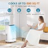 ZAFRO Portable Air Conditioner,13000 BTU Air Conditioner for Room Up to 600 Sq. Ft,3-in-1 Portable AC Unit,Cool & Dehumidifier & Fan Modes, White - 4 of 4