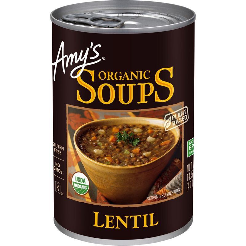 Amy&#39;s Organic  Plant Based Gluten Free Lentil Soup - 14.5oz, 1 of 7