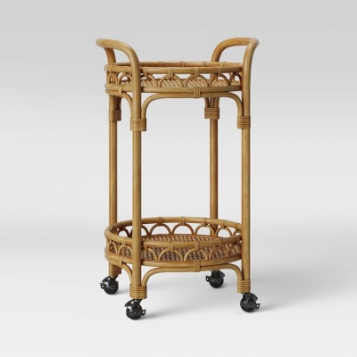 Circle Rattan Bar Cart – Massey Gordon