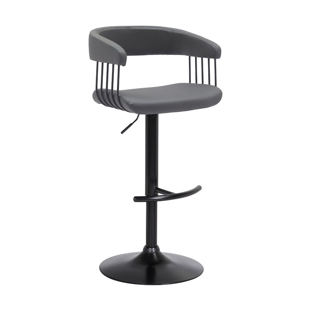 Calista Upholstered Adjustable Barstool - thumbnail 2