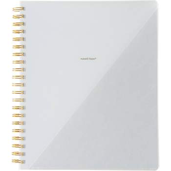 College Ruled 1 Subject Signature Spiral Notebook with Pocket Charcoal - russell+hazel