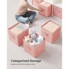 SONGMICS Storage Cubes, 13-Inch Non-Woven Fabric Bins with Double Handles, Set of 8, Closet Organizers for Shelves, Foldable, for Clothes - 3 of 4