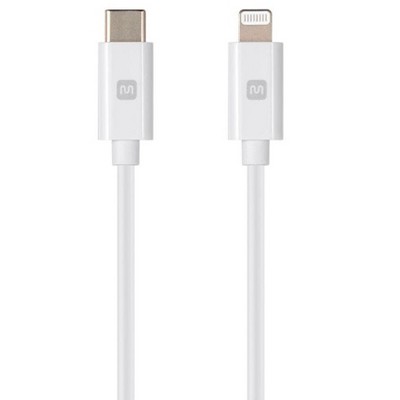 Mobigear Nylon - Câble USB-C vers Apple Lightning MFI 0.4 mètre - Noir  568425 