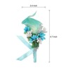 Unique Bargains Formal Dinner Party Wedding Groom Lily Boutonnieres Pins 6 Pcs - 2 of 3