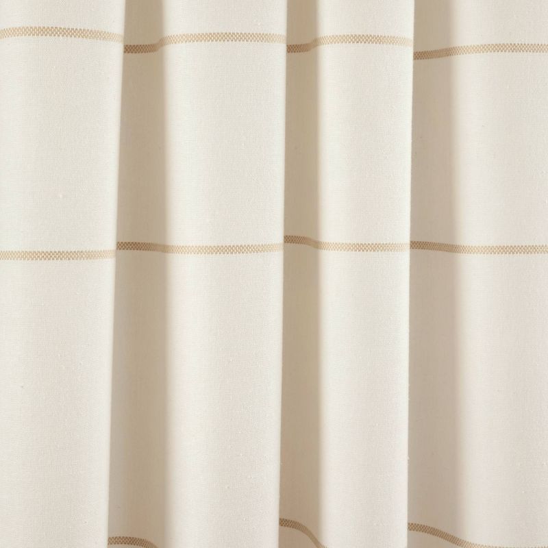 Set of 2 Farmhouse Boho Striped Woven Tassel Yarn Dyed Cotton Window Curtain Panels - Lush Décor, 4 of 10
