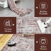 Coolmee Modern Abstract Rug Washable Accent Carpet with Non-Slip Backing, Contemporary Stain-Resistant Mat for Bedroom, Kitchen, Hallway - 3 of 4