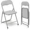 Folding Chair with Padded Cushion and Back, Dining Chairs with Durable Steel Frame - 2 of 4