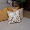 Cushion F+H Velvet Vintage Garden Bird - 2 of 4