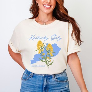 Simply Sage Market Kentucky Girly Flower Garment Dyed Tee - 1 of 4