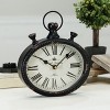 VIP Metal 9.5 in. Black Classic Wall Clock - 2 of 4