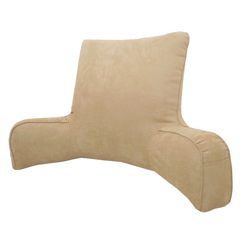 Suede Solid Color Oversized Bed Rest Lounger - Elements, 2 of 6