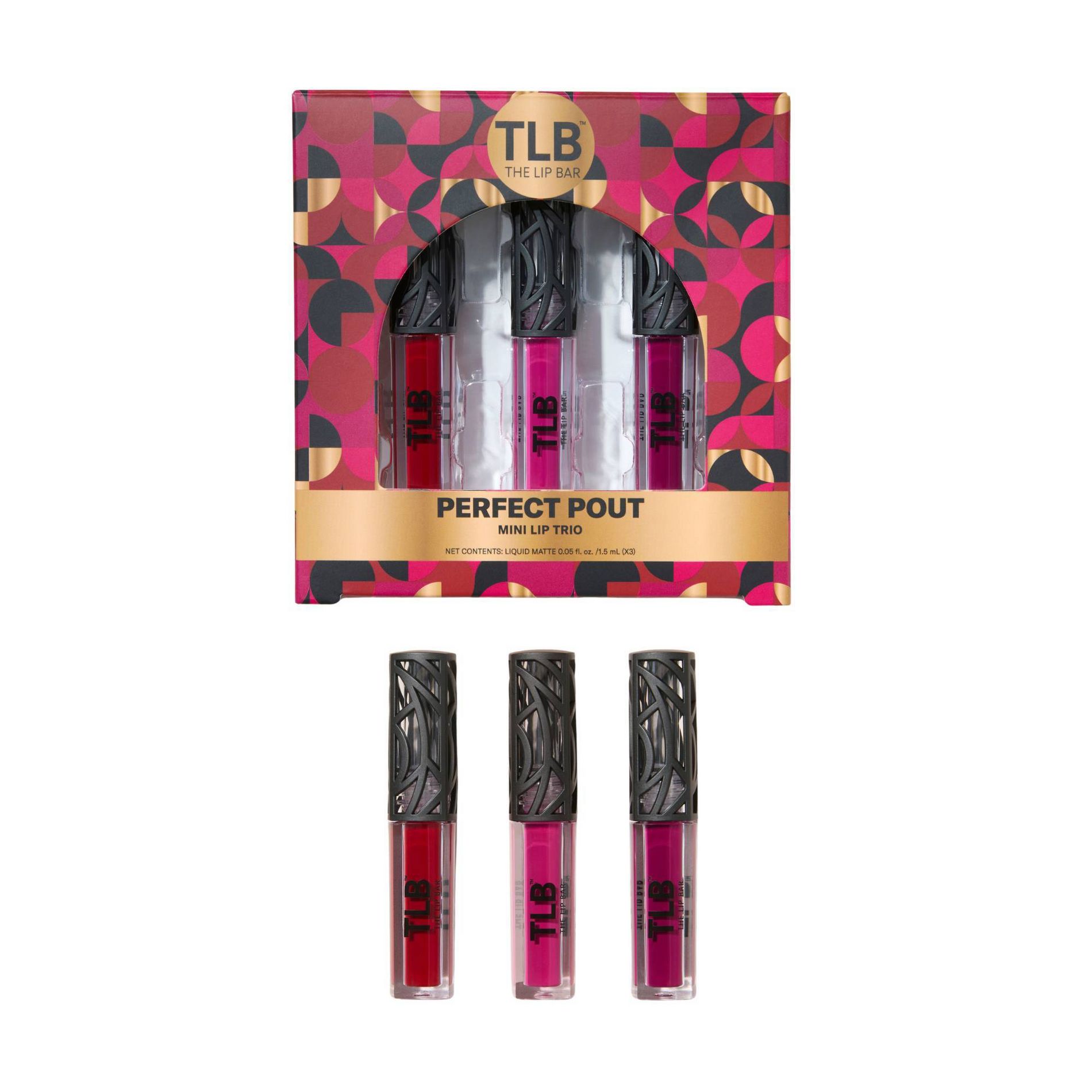 The Lip Bar Perfect Pout Mini Lip Trio Gift Set