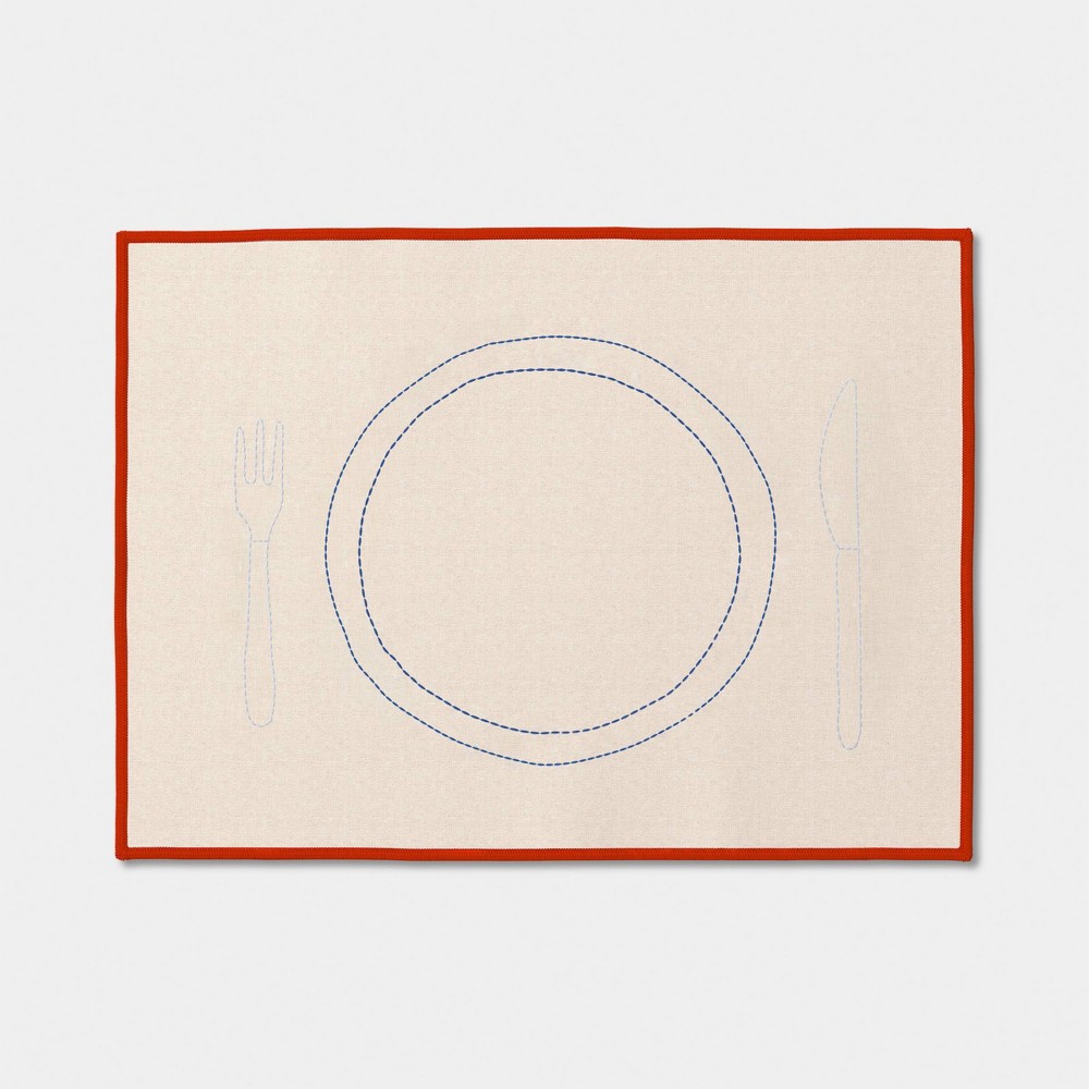 2pk Cotton Embroidered Placemat - Room Essentials™