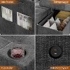 Sleeper Sofa, 84 Inch Sofa Bed with 2 Charging Ports, L Shaped Couch with 2 Storage Armrest and 2 Cup Holders, 2 Charging Ports - 4 of 4