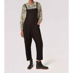 Women's LINEN JUMPSUIT - APRICOT - 1 of 4