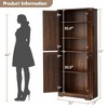 70" Tall Kitchen Pantry Cabinet, Freestanding Cupboard Storage Cabinet with Adjustable Shelves, Wooden Coffee Bar Cabinet for Living Room - 3 of 4
