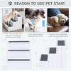 TopComfy Pet Step and Ramp 3 Step Non Slip Pet Stairs Carpeted Wooden for Cats Small Dogs Reaching Furniture Vehicles, White, 18.9"*5.7"*22.6" - 3 of 4