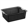 Sterilite Medium Ultra Storage Basket, Closet Organizer Open Bin, Cabinets, Pantry, Shelving and Countertop Space, Black, 6-Pack - 2 of 4