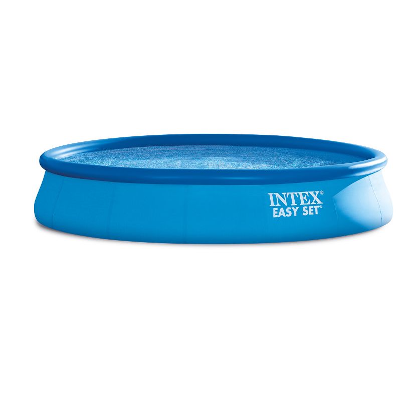 Intex 15’x33” Inflatable Swimming Pool w/ Filter Pump & 15’ Pool Cover (2 Pack), 1 of 7