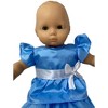 Doll Clothes Superstore Blue Ruffle Dress Fits `15-16 Inch Baby Dolls - 3 of 4