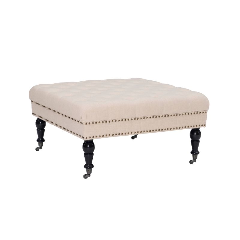 Isabelle Square Tufted Ottoman - Linon, 1 of 14
