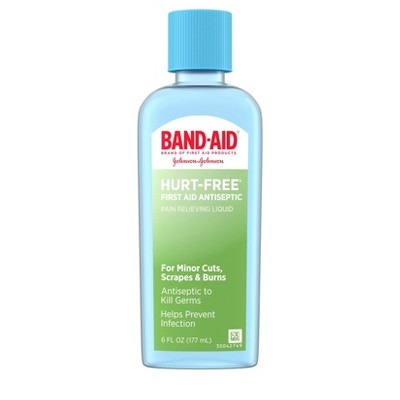 Band Aid Brand First Aid Hurt-Free Antiseptic Wash Treatment - 6 fl oz