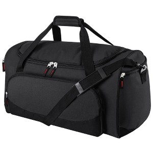 Gym Bag for Men - 55L Black Durable Large Duffle Bag for Travel, Workout, Fitness & Sport - 1 of 4