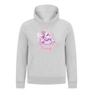 Everyday Kids Mermaid Collection Mermaid in Training Girls Pullover Hoodie – Cute Mermaid Graphic Sweatshirt - 1 of 4