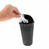 Unique Bargains Auto Car Trash Can Durable Front Seats Trash Bin White 1 Pc 3.5" Length 3.5" Width 6.7" Height ABS Rhinestone - 4 of 4