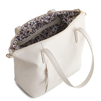 Vera Bradley Women's Leather Charlie Small Shoulder Bag Fresh Coconut — фото 2