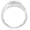 Pompeii3 Mens White Gold 1/4ct Solitaire Bezel Diamond Ring - 3 of 4