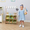 Teamson Kids Wooden Interactive Market Grocery Stand, Role Playset for Children with 6 Accessories - 2 of 4